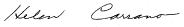 Helen Carrano signature