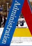 Photo of sign outside of the Administration Building
