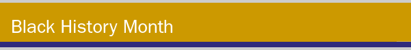 Black History Month Title bar