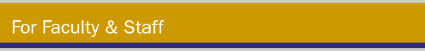 Faculty and Staff Title bar