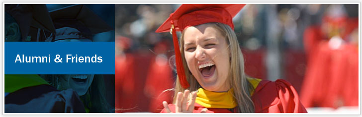 Alumni title and graduation photo