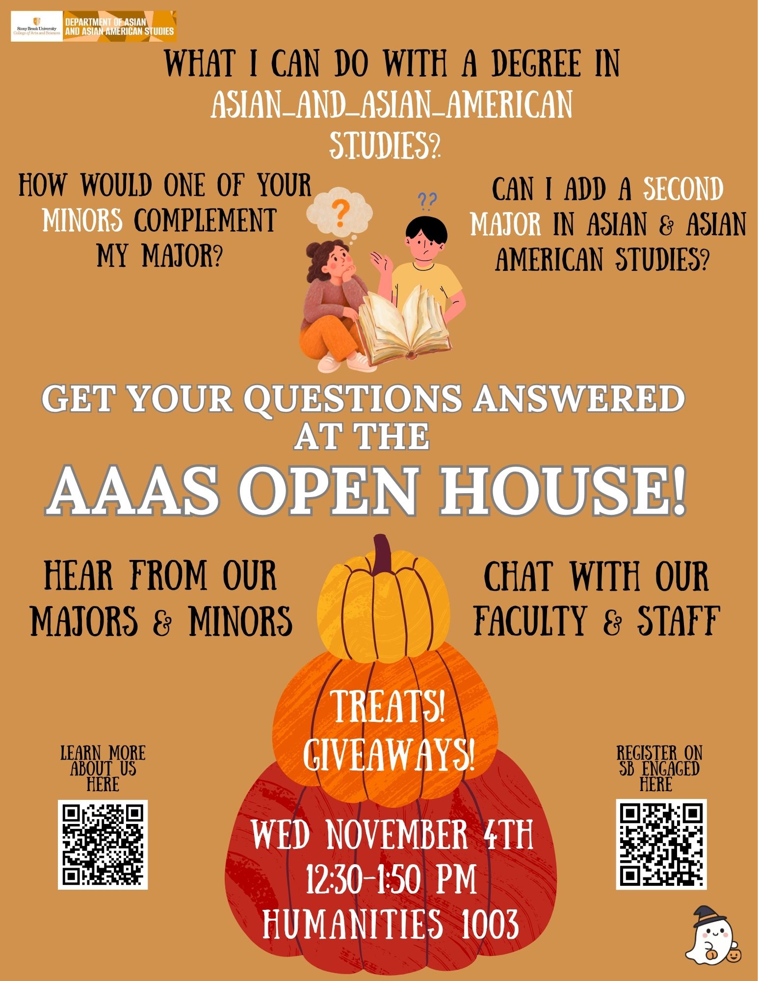 this is a flyer for the open house event on 11/4