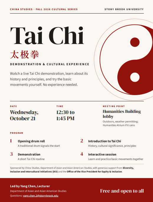 this is a photo of a flyer for a Tai Chi demonstration