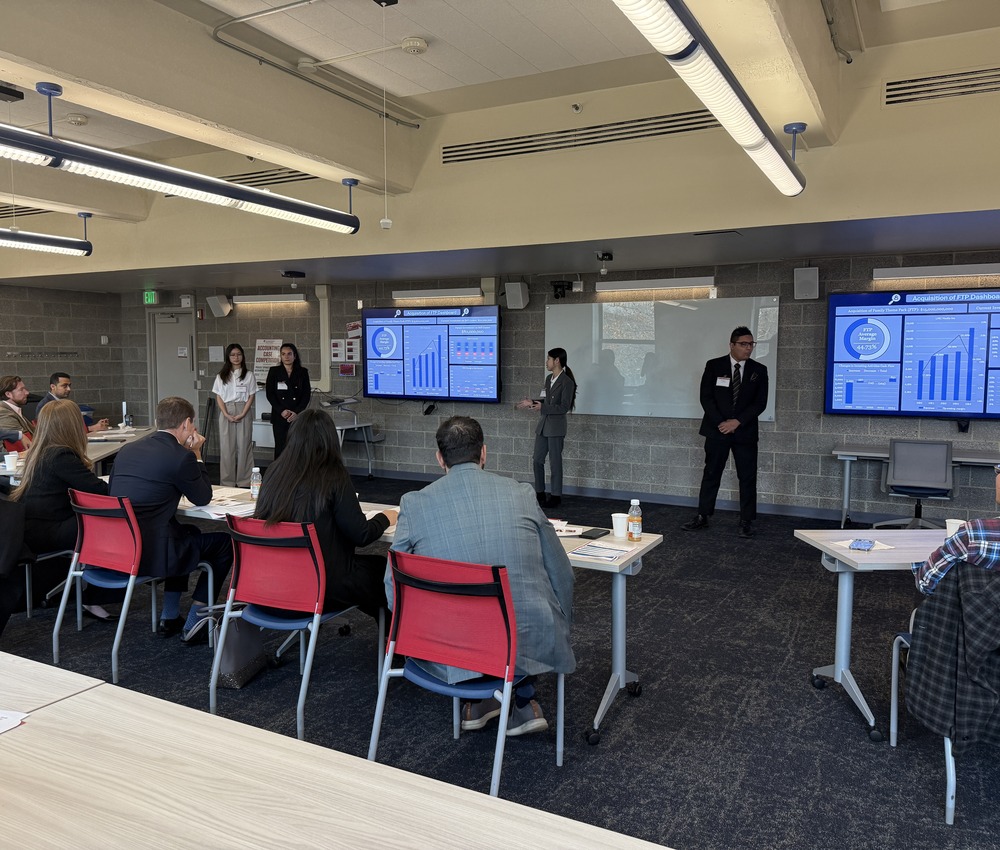 students presenting