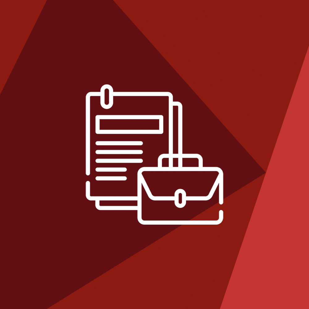 document with briefcase icon