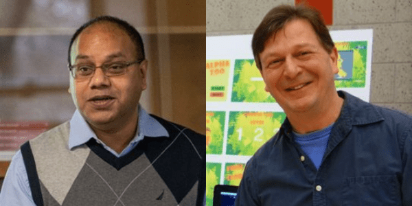 Headshots of Anurag Purwar and Tony Scarlatos