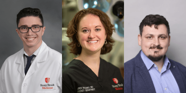 Headshots of Christopher Ashdown, Lauren Maloney, and Aaron Sloutski
