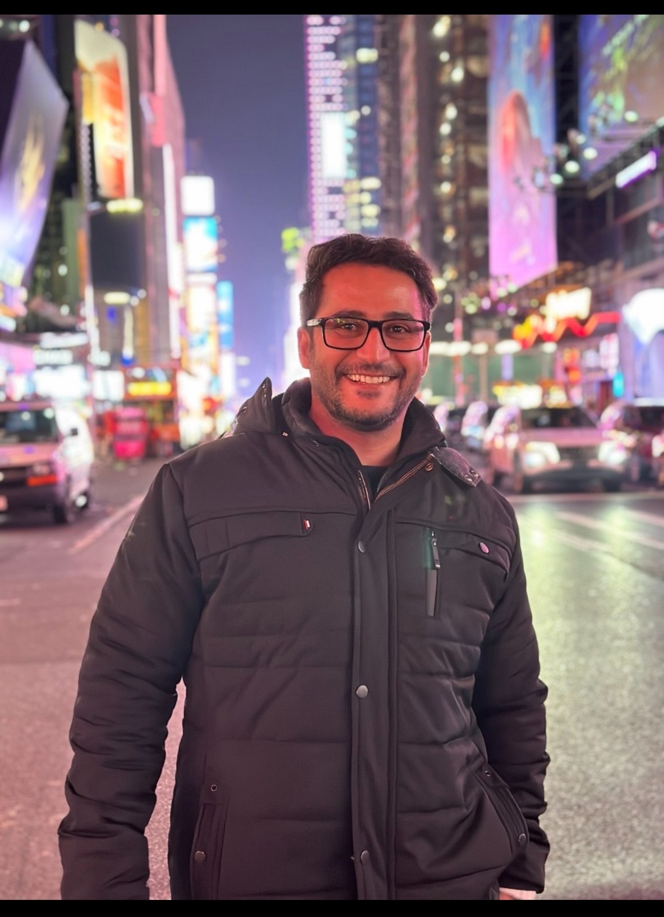 Mohammadreza Aliyari in Times Square