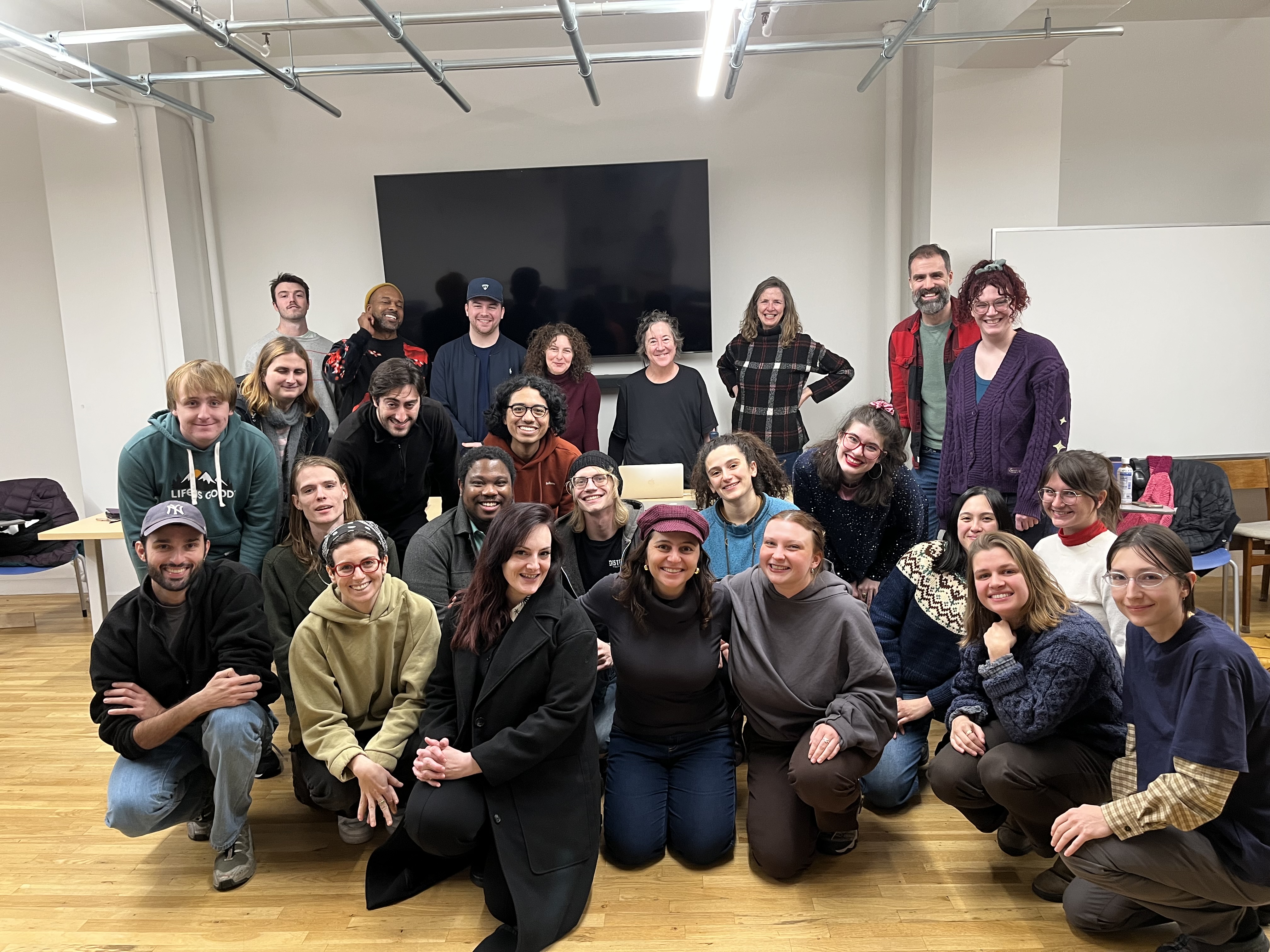 image of Stony Brook MFA in Film students in class