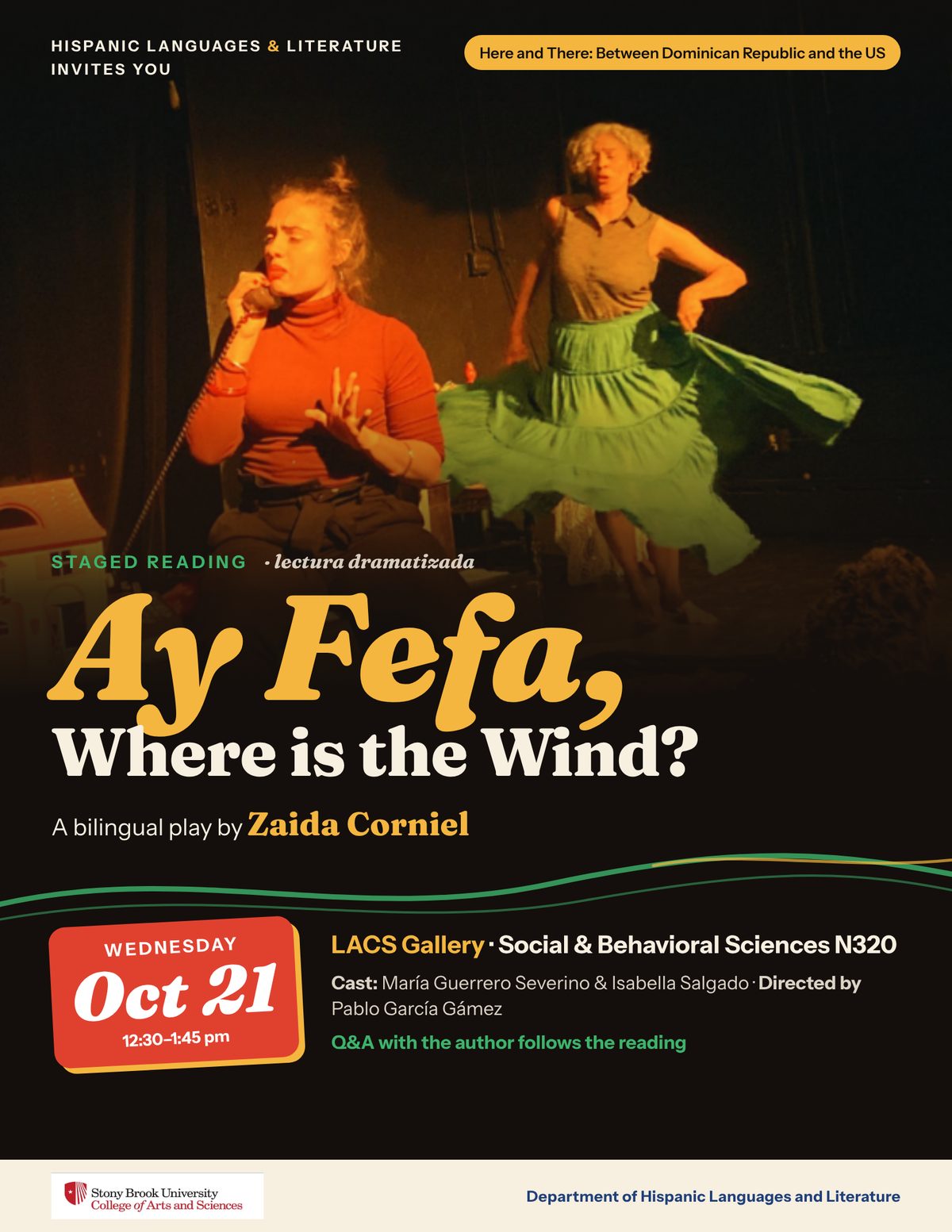 staged reading flyer