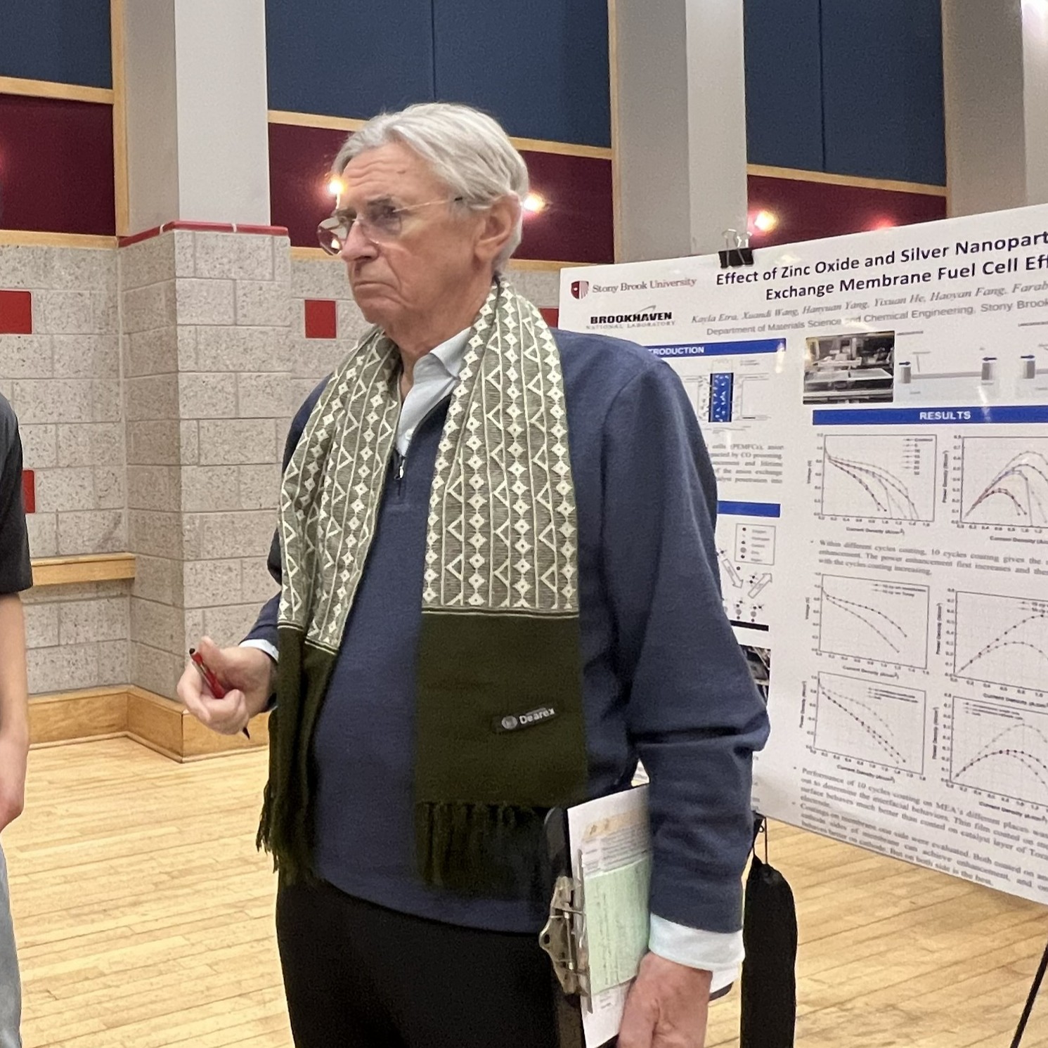 Clive Clayton in Research Day poster presentation