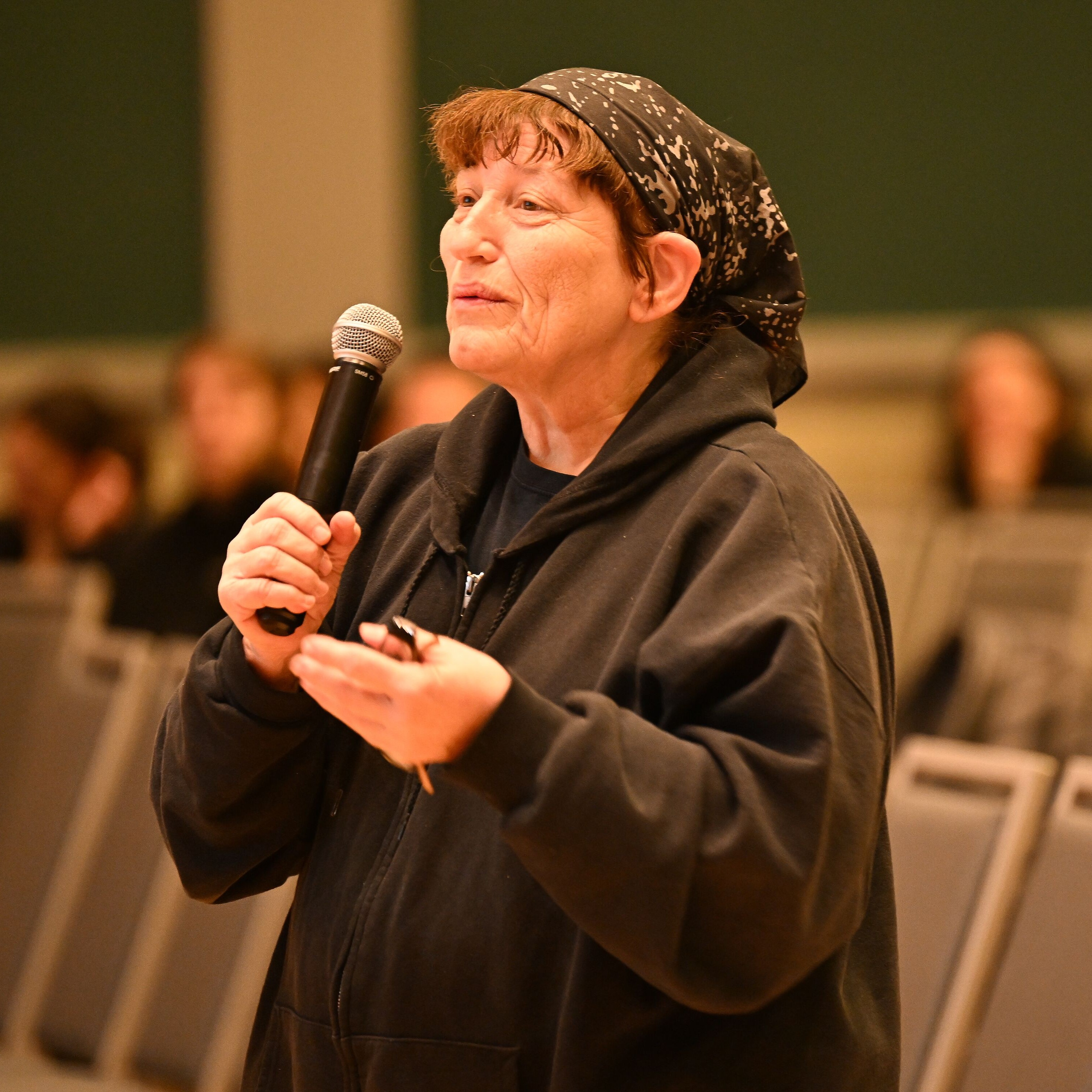 Miriam Rafailovich giving a speech