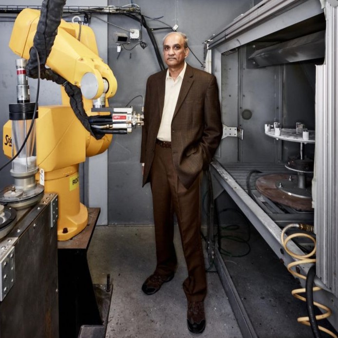 Sanjay Sampath in lab