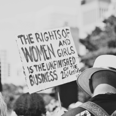 Protesters for women's rights
