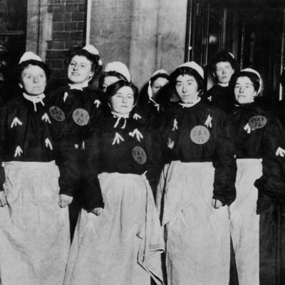 Group of women workers suffragettes 