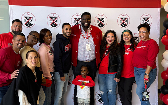 group of aim eop alumni