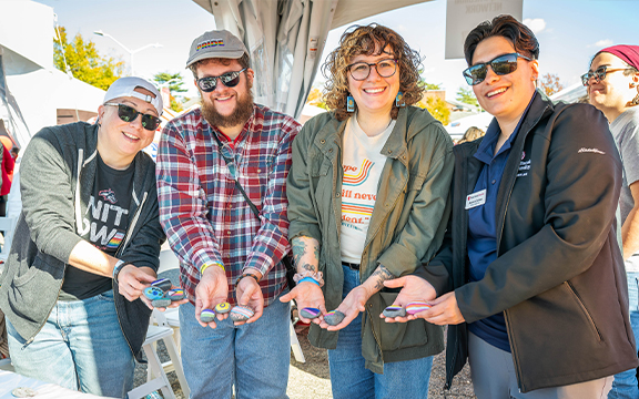 group of lgbtq alumni