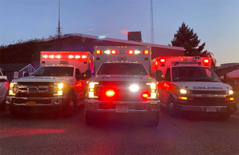 Image of ambulance vehicles