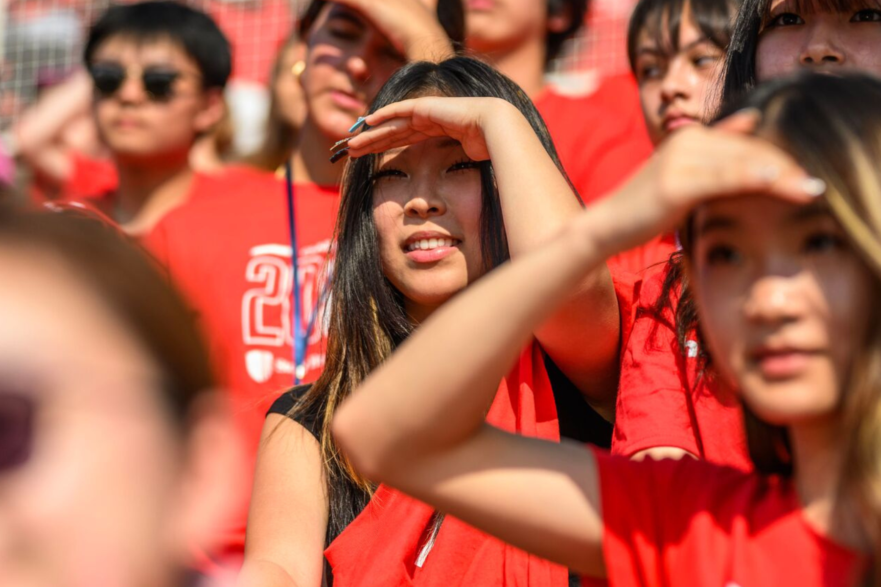 image of students in sunlight