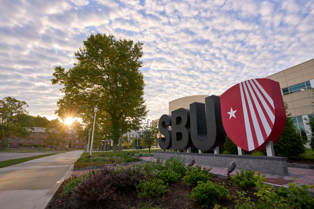 SBU Landmark Letter Installation