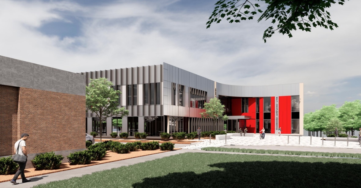 rendering of new building exterior