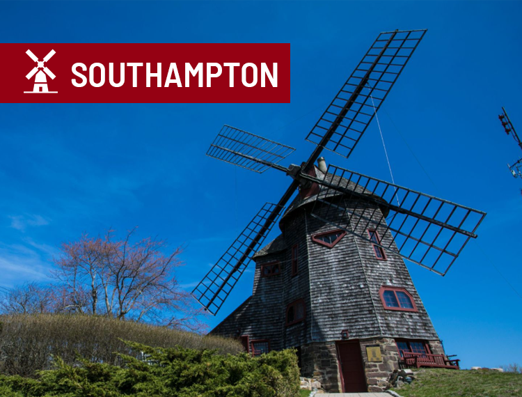 Southampton Windmill with "Southampton" location label overlay