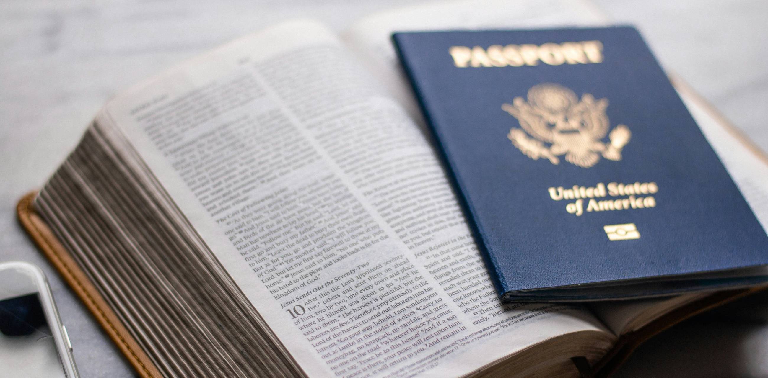 book with passport