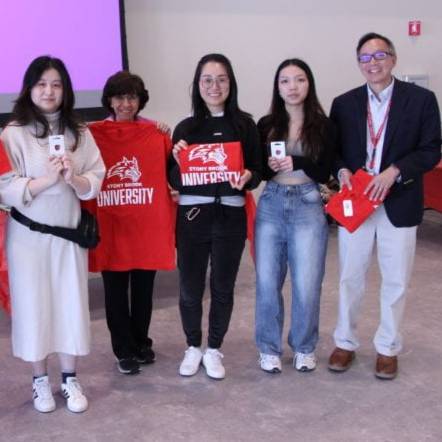 Students and faculty at an AAPI Mentorship event.