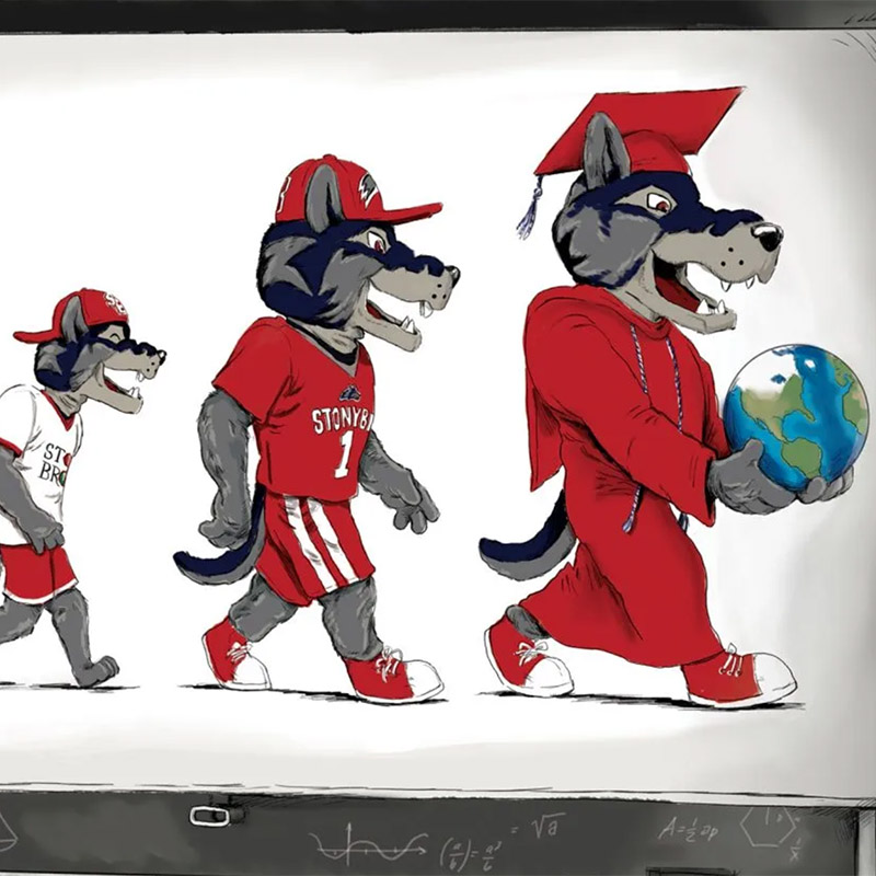 SBU Magazine cover depicting Wolfie