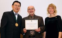 Dr. Ojima with NAI-SBU member