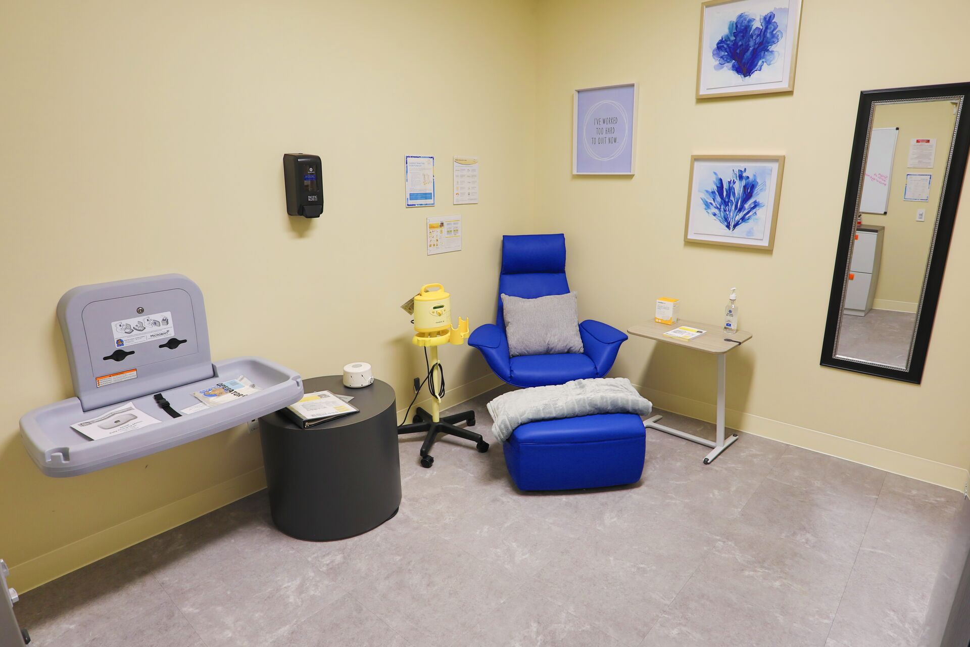 Stony Brook Union lactation room.