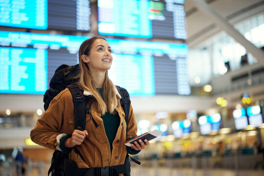 Student in an airport