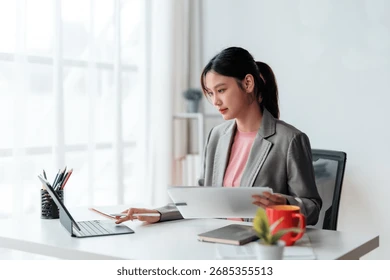 Young Professional using laptop