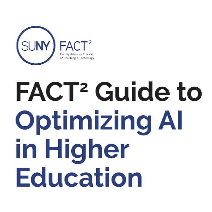 Logo for the FACT2 guide to optimizing AI in higher education