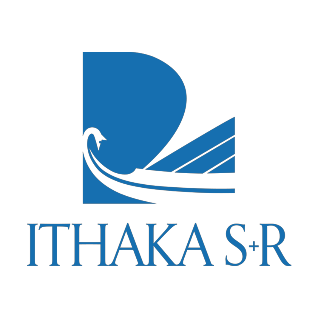 Logo for the ITHAKA S+R website
