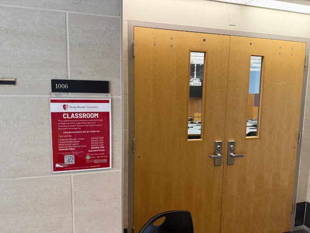 The door to Humanities 1006