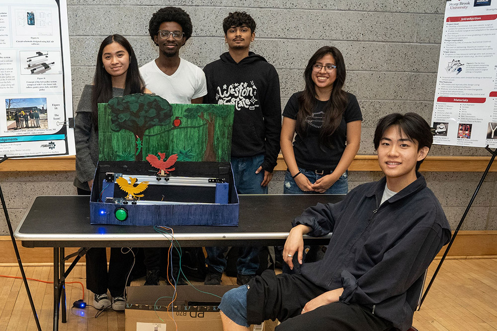 Bioengineering Education, Application, and Research (BEAR) VIP Team presenting at a campus research showcase
