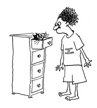 Concept of Discovery - Cartoon contributed by George Booth, The New Yorker, for URECA 1999 publication