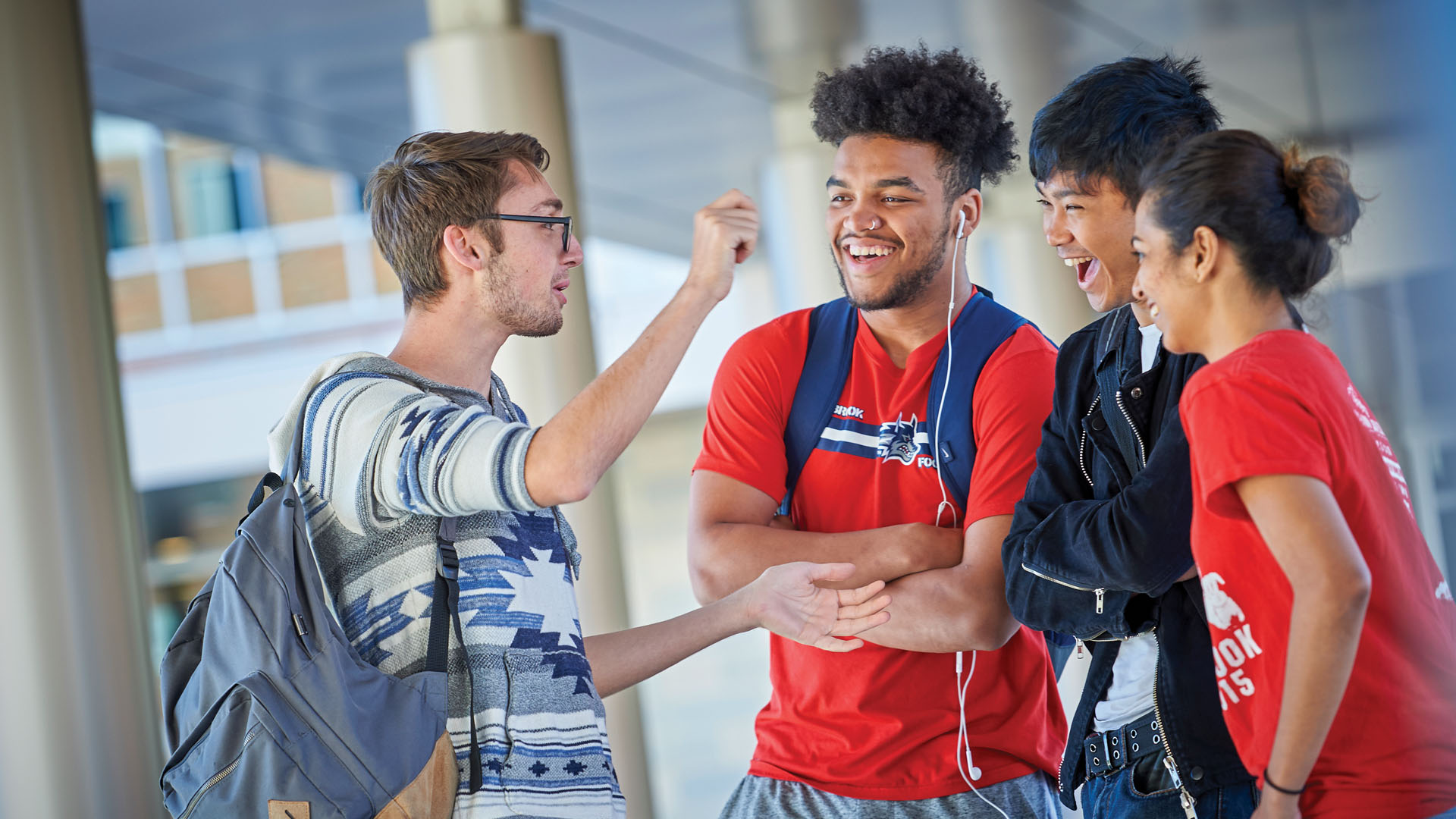 Students at dorm