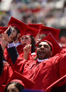 Student at graduation
