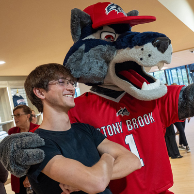 wolfie and student