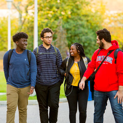 students laughing