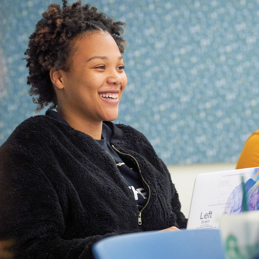 Student smiling 