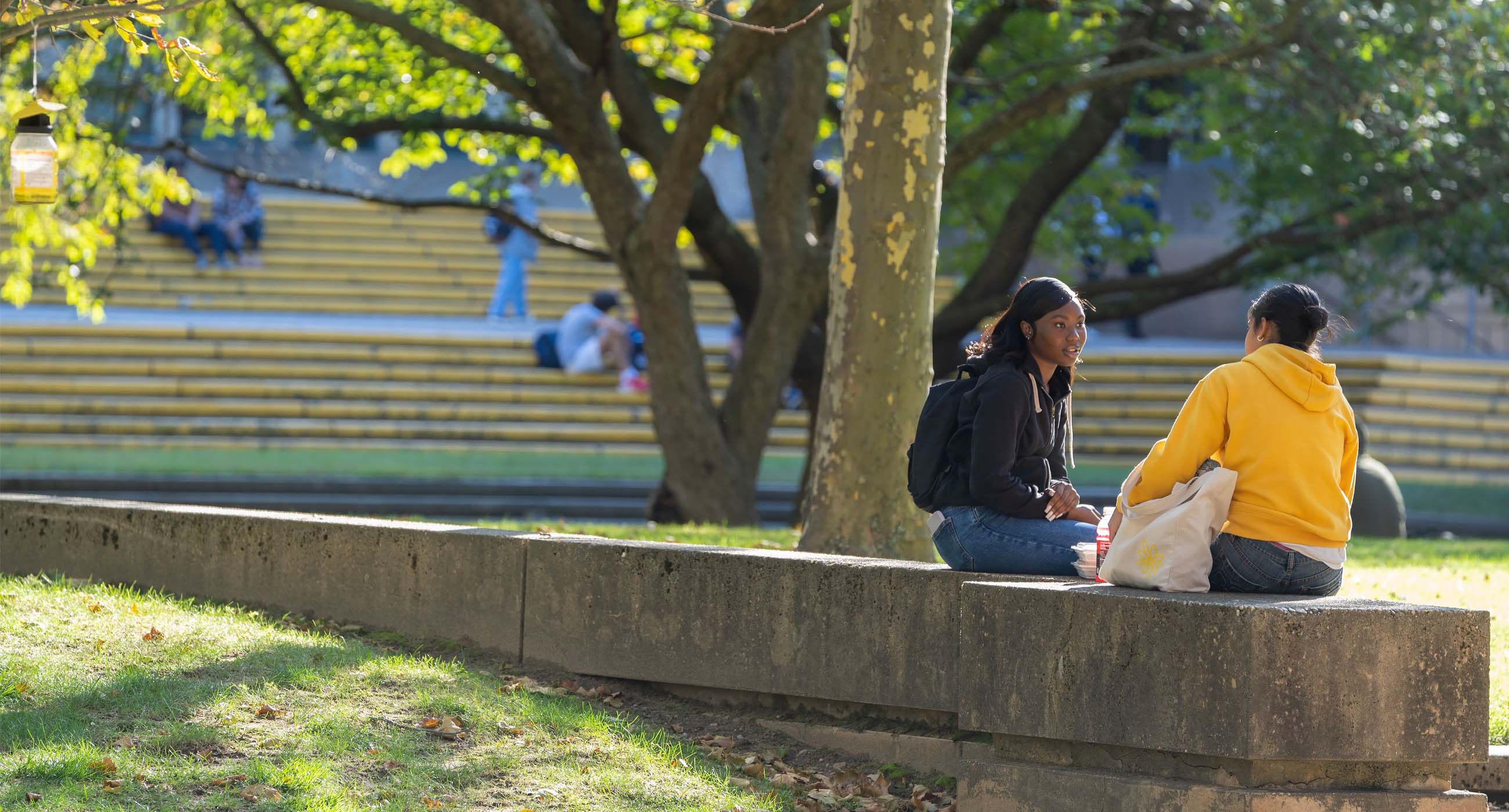 SBU Graduate students on campus