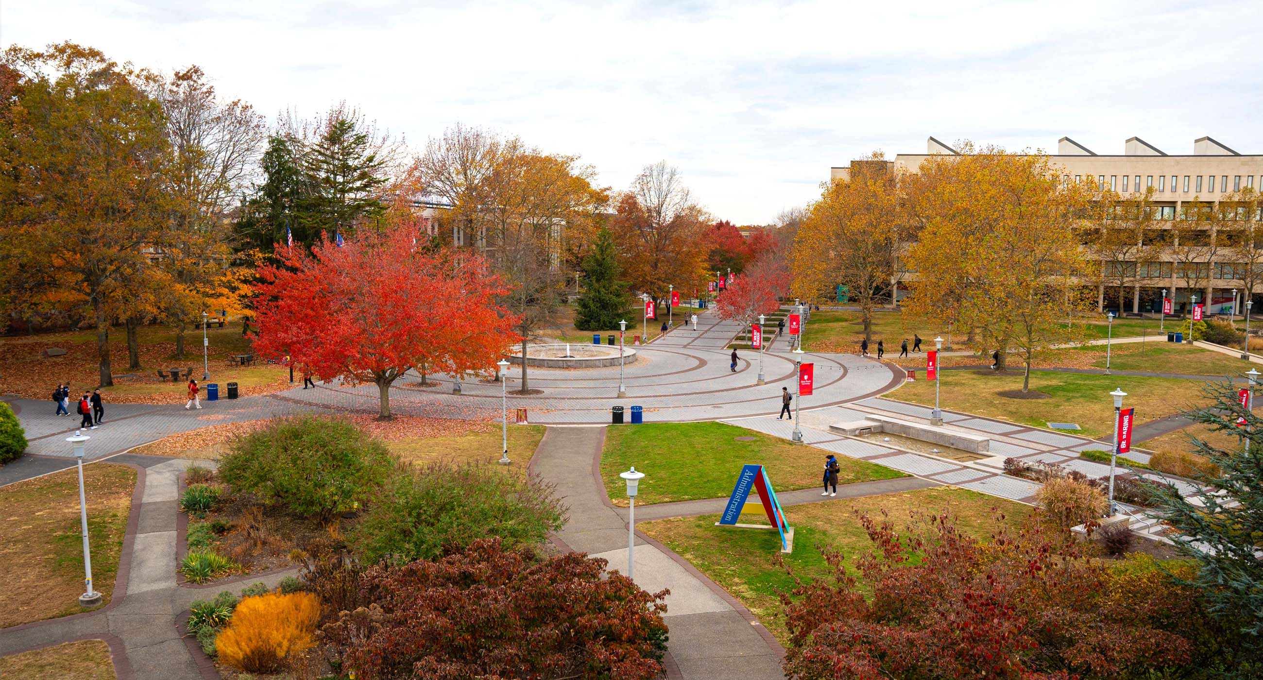 campus mall fall