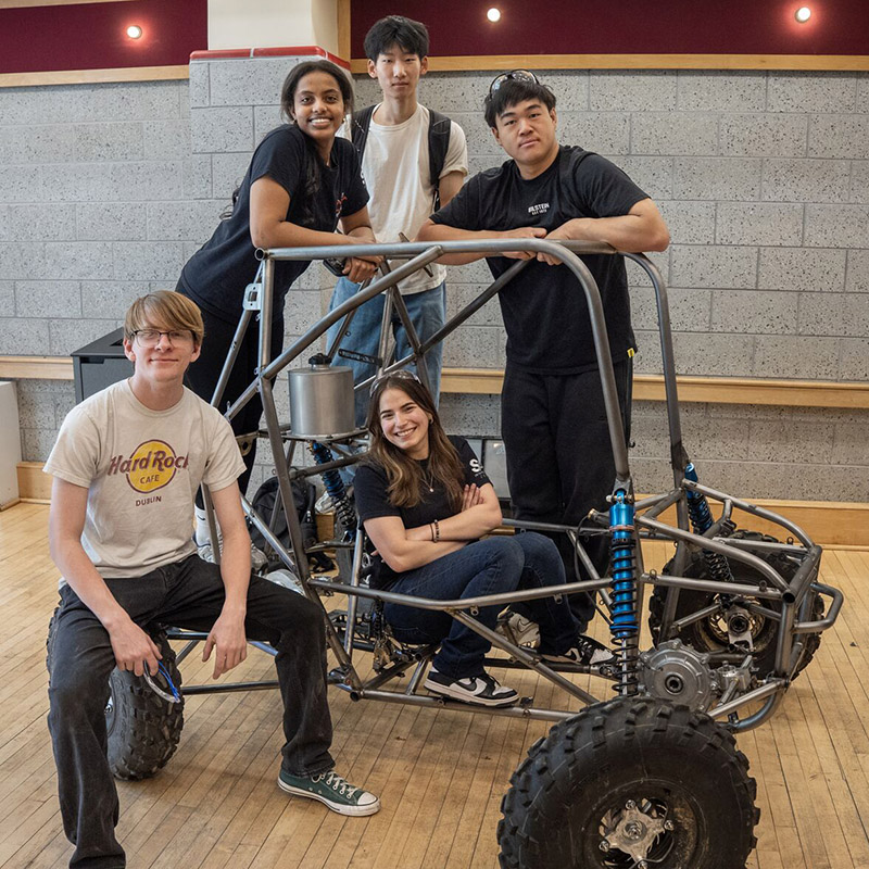VIP project team with vehicle