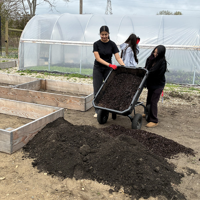 future scholars build community garden