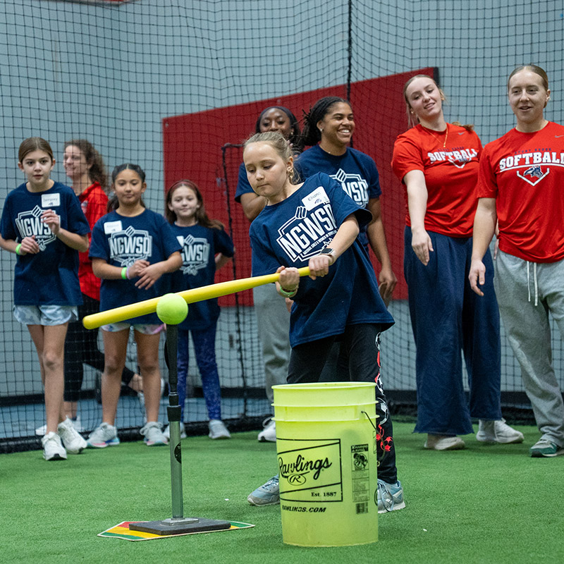 girls and women in sports day clinic