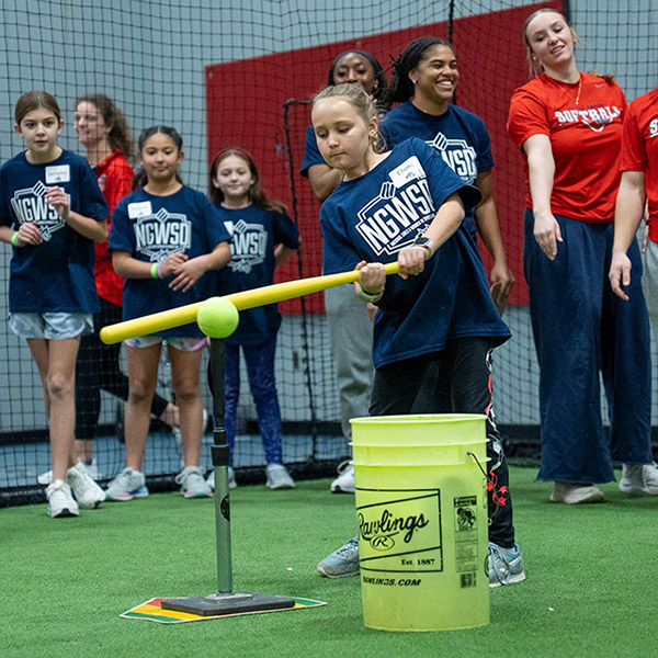 women and girls in sports day event