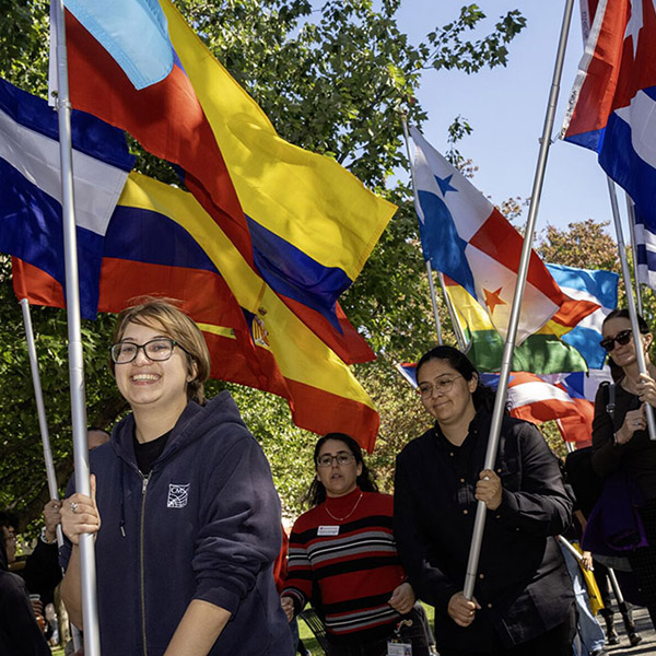 hispanic heritage month flag parade
